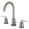 Kingston Brass FSC8928SVL Widespread Bathroom Faucet with Brass Pop-Up, Brushed Nickel FSC8928SVL - alternate 1